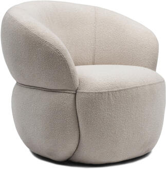 Riviera Maison Fauteuil 'San Remo' Bouclé, Natural Grey