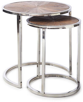 Riviera Maison Greenwich End Table S|2 58x58x59