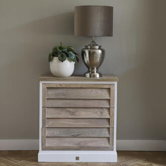 Riviera Maison Ladekast 'Pacifica' Mangohout, 85 x 80cm White - 85 cm