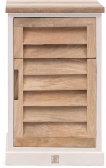 Riviera Maison Pacifica Bed Cabinet Left - 52.0x47.0x79.0 cm Wit