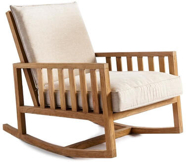 Riviera Maison Panama Rocking Chair - 63.0x65.0x80.0 cm Bruin