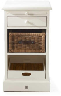 Riviera Maison Rangez en Plus Bed Cabinet - 45.0x45.0x77.0 cm Wit