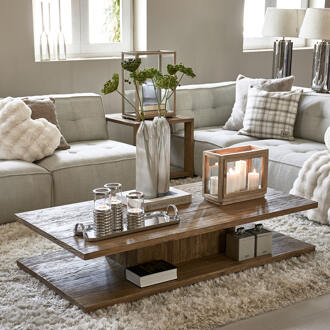 Riviera Maison Salontafel 'Vermont' Eikenhout, 160 x 80cm - 160 x 80 cm