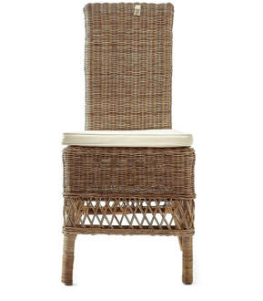 Riviera Maison St. Malo Dining Chair - Rattan - 44.0x45.0x99.0 cm Bruin