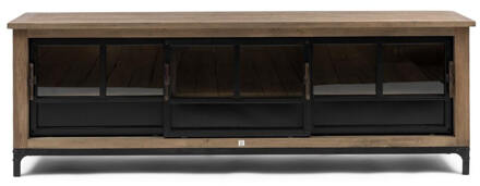 Riviera Maison The Hoxton Flatscreen Dresser XL - 161x53x72 cm Zwart