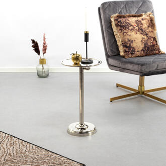 Riviera Maison Venice Adjustable Sofa Table M - 51.0x27.0x35.0 cm Zilver, Zwart