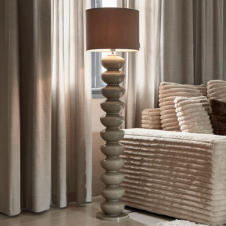 Riviera Maison vloerlamp, met organische design - Beaugrand - Bruin Beige
