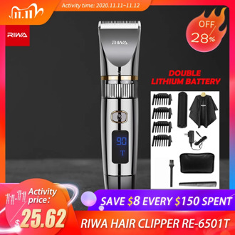Riwa Barber Hair Clipper Wireless Professional Barber Trimmer For Man Electric Hair Clipper Full Set Hair Machine Hair Trimmer