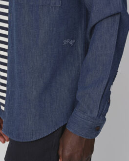 Rix casual overhemd met lange mouwen Blauw