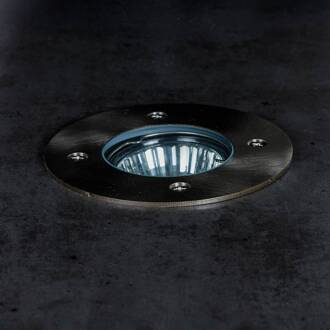 Riya grondspot inbouwlamp, rond, roestvrij staal