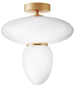 Rizzatto 42 Plafondlamp - Messing - Opaal Goud