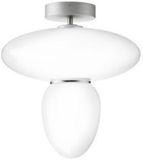 Rizzatto 42 Plafondlamp - Zilver - Opaal