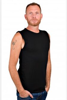 RJ Bodywear Mouwloos Shirt Zwart - M