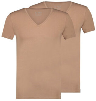 RJ Bodywear T-shirt madrid 2-pack Beige - XL