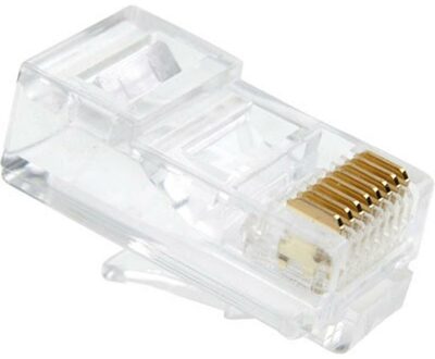 RJ45 Connector, niet afgeschermd geschikt voor soepele kern (100st) - small