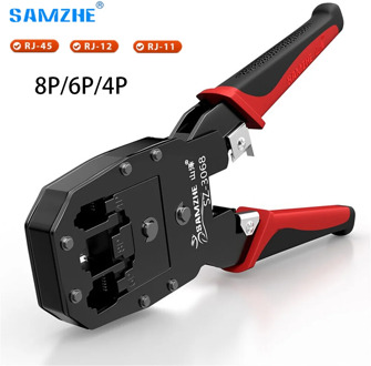RJ45 Crimper RJ11 RJ12 Crimping Tool Wire Network Cable Cutter Stripper Pliers Connector 8P 6P 4P Cat5 Cat6 clamp tongs clip