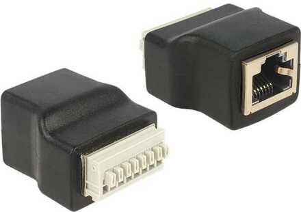 RJ45 druk connector voor U/UTP CAT5e / CAT6 netwerkkabel - per stuk