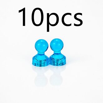 Rkzct 7 Pcs 10 Pcs Gemengde Kleur 11 Mm Transparante Kleurrijke Magnetische Punaise Eenvoudige Mode Onderwijs Magnetische Punaise Voor Kantoor blauw 10stk