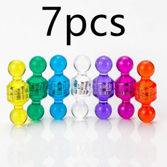 Rkzct 7 Pcs 10 Pcs Gemengde Kleur 11 Mm Transparante Kleurrijke Magnetische Punaise Eenvoudige Mode Onderwijs Magnetische Punaise Voor Kantoor kleurrijk 7stk