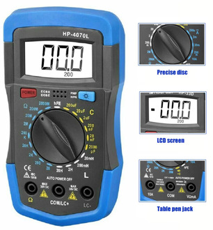 RLC Meter Inductance Capacitance Resistance Multimeter Ohm Inductor Tester Digital Insulation Tester Mete JA55