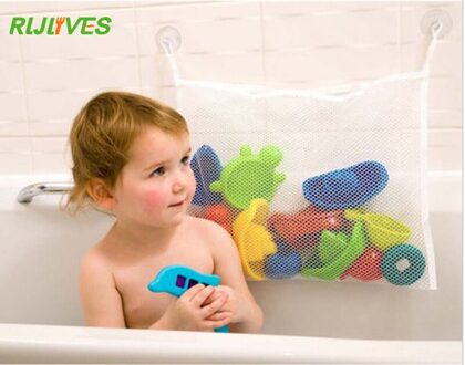 RLJLIVES Vouwen Baby Badkamer Opknoping Mesh Bad Speelgoed Opbergtas Netto Zuignap Manden Douche Speelgoed Organiser Tassen