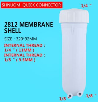 Ro 200G 400G Membraan Schroefdraad Waterzuiveraar Filter Shell Membraan Pure Omgekeerde Osmose Water Machine Accessoires 2812 Cartridg