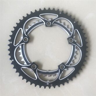 Road Fiets Kettingblad 130 Bcd 53T 39T Chain Ring Vouwfiets Kettingwiel 3/32 "Chain Lichtmetalen Cnc 5 gat Voor Dubbele Ketting Wiel dubbele Chainring