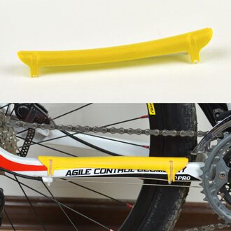 Road Mtb Bike Guard Cover Pad Fiets Accessoires Fietsen Chain Care Stay Geplaatst Protector Dikke Plastic Pad # yp geel