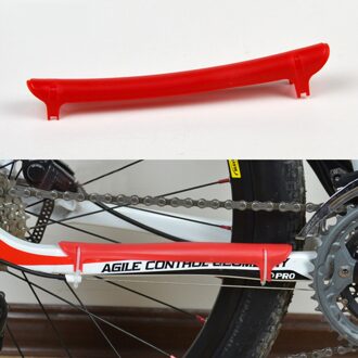 Road Mtb Bike Guard Cover Pad Fiets Accessoires Fietsen Chain Care Stay Geplaatst Protector Dikke Plastic Pad # yp rood
