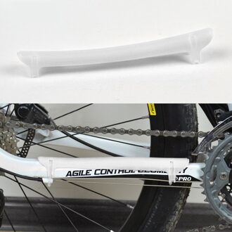 Road Mtb Bike Guard Cover Pad Fiets Accessoires Fietsen Chain Care Stay Geplaatst Protector Dikke Plastic Pad # yp wit