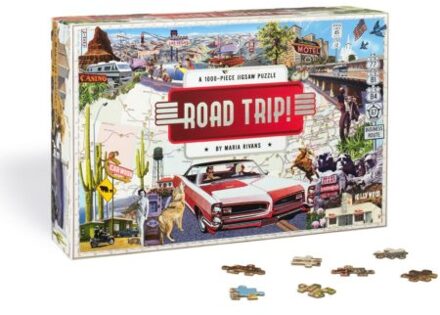 Road Trip: A 1000-Piece Jigsaw Puzzle - Maria Rivans