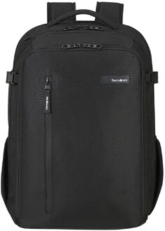 Roader Laptop Backpack L Expandable deep black backpack Zwart - H 46 x B 35 x D 22 / 26