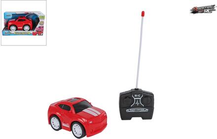 Roadstar RC auto 27MHZ rood 13,5cm