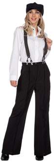 Roaring 20's Krijtstreep Broek Premium Zwart