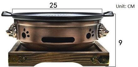 Roast Barbecue Grill Tafel Bbq Gietijzeren Barbecue Pan Creatieve Ijzeren Pan Gebakken Steak Bbq Grills 092