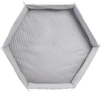 Roba Boxkleed Hexagonal Junior 115 Cm Polyester Zilvergrijs
