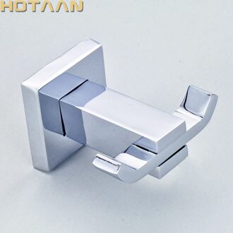 Robe Hook, Kleding Haak, Roestvrij Stalen Constructie Met Chroom, Vierkante Badkamer Haak Badkamer Accessoires, YT-11302