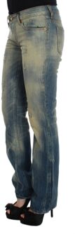 Roberto Cavalli Cavalli Blauwe Was Katoenen Slim Fit Bootcut Jeans Zwart