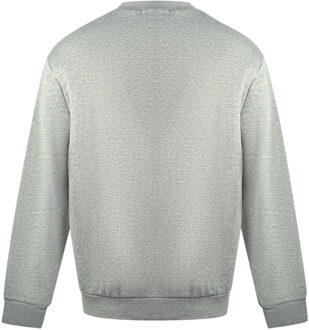 Roberto Cavalli Cavalli Class Leopardprint Logo Grijze Trui - maat XL Grijs