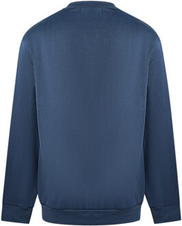 Roberto Cavalli Cavalli Class Print Logo Marineblauwe Trui