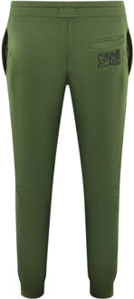 Roberto Cavalli Cavalli Class Print Logo Olijfgroene Sweatpants - M