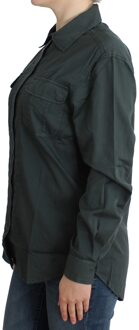 Roberto Cavalli Cavalli Dames Grijze Overhemd met Knopen Zwart - EU 36 / UK 8