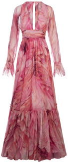 Roberto Cavalli Maxi Dresses Roberto Cavalli , Pink , Dames - S,Xs