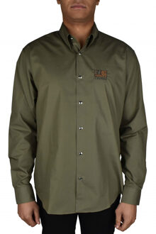 Roberto Cavalli Overhemd Kaki - EU 52