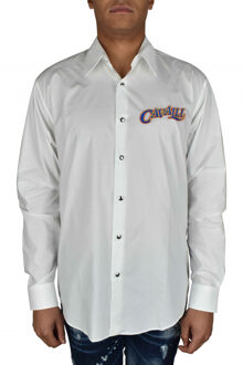 Roberto Cavalli Overhemd Wit - EU 50