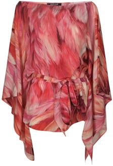Roberto Cavalli Roze Shirt Collectie Roberto Cavalli , Multicolor , Dames - XL