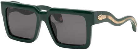 Roberto Cavalli Vierkante groene zonnebril voor vrouwen Roberto Cavalli , Green , Dames - 55 MM