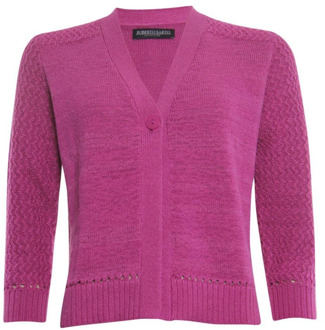 Roberto Sarto vest Cardigan v-neck 411148/h945 pink (desert rose) Roberto sarto , Pink , Dames - 2Xl,M,3Xl,4Xl