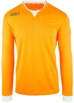 Robey Catch Sportshirt - Maat 116  - Unisex - oranje - wit