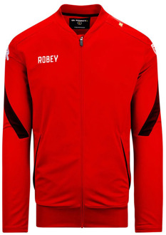 Robey Counter Trainingsjack Heren rood - zwart - 4XL